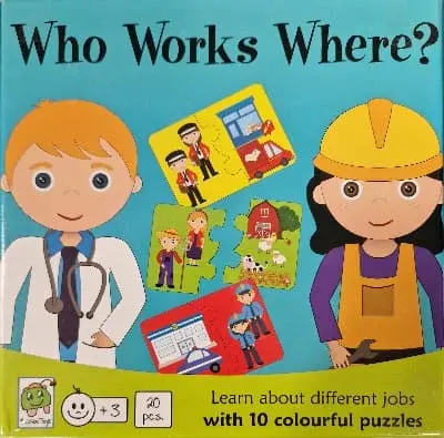 Puzzle Duo Métiers 'Who Works Where ?'